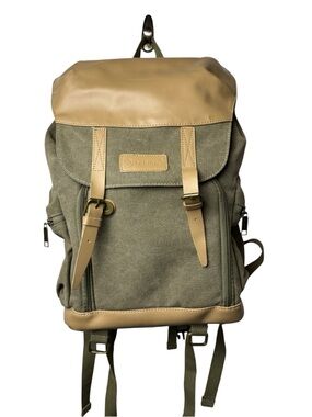 Tarion Camera Backpack DSLR Bag M-02 Khaki Padded Photo Pack Hike Olive Canvas